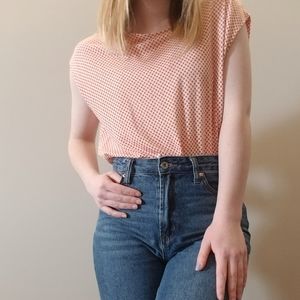 Orange Polka-Dot Tee